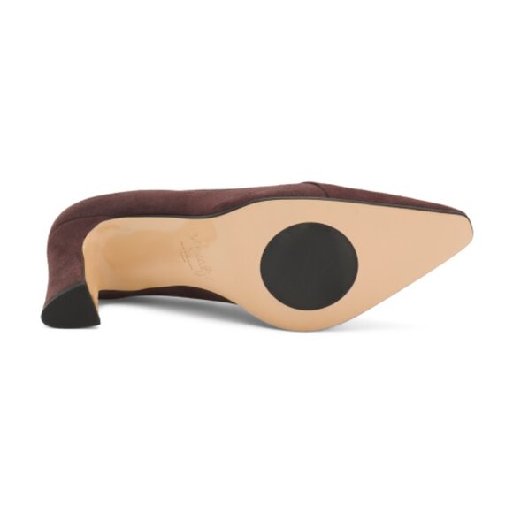 AMALFI Made In Italy Suede Istrice Pumps - Picture 3 of 3